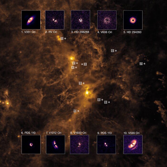 Discos de formación planetaria alrededor de estrellas jóvenes 