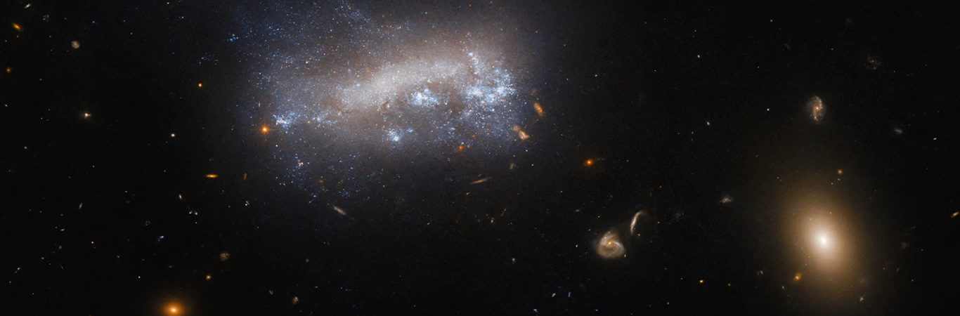 El Telescopio Espacial Hubble Observa una Galaxia Bajo Presión