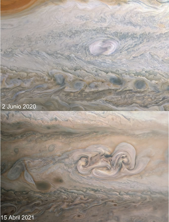 Juno Observa Cambios en la Evolución de la 