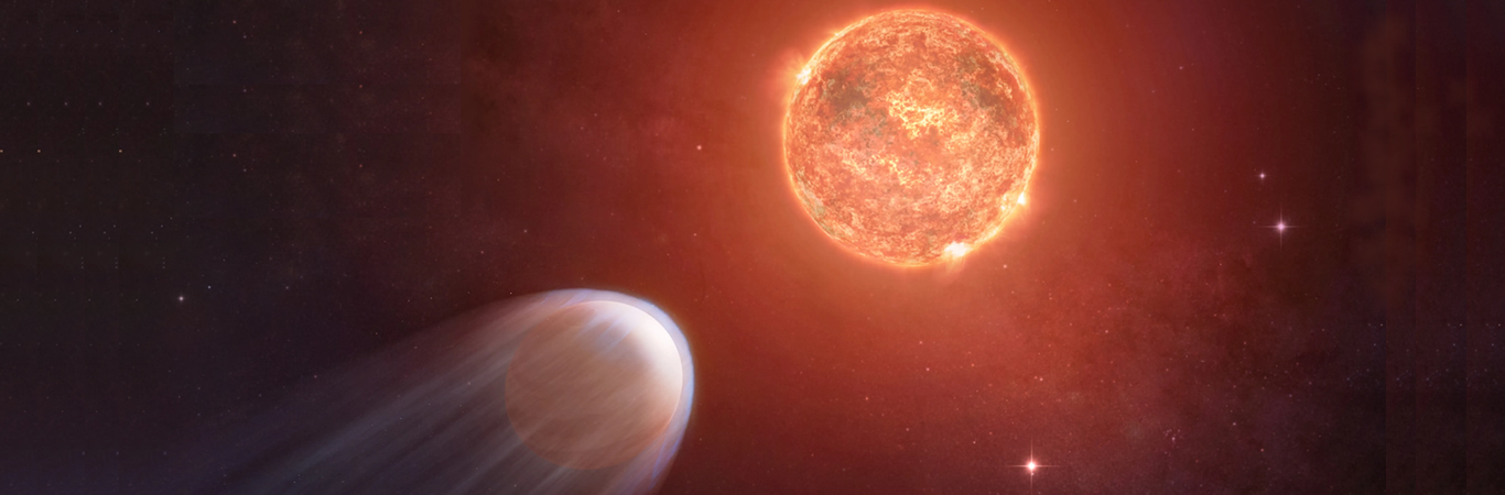 El Chandra Detecta un Joven Exoplaneta Que Está Perdiendo Tamaño