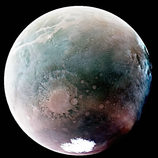 La Nave Espacial MAVEN Capta Impresionantes Vistas Ultravioleta de Marte