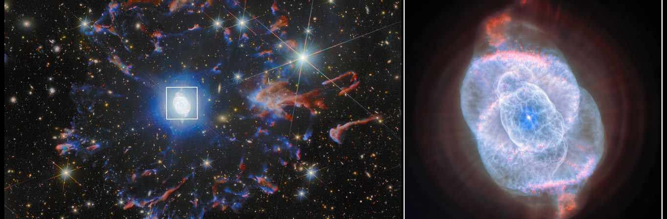 Hubble y Euclid Revelan Nuevos Detalles de la Nebulosa Ojo de Gato