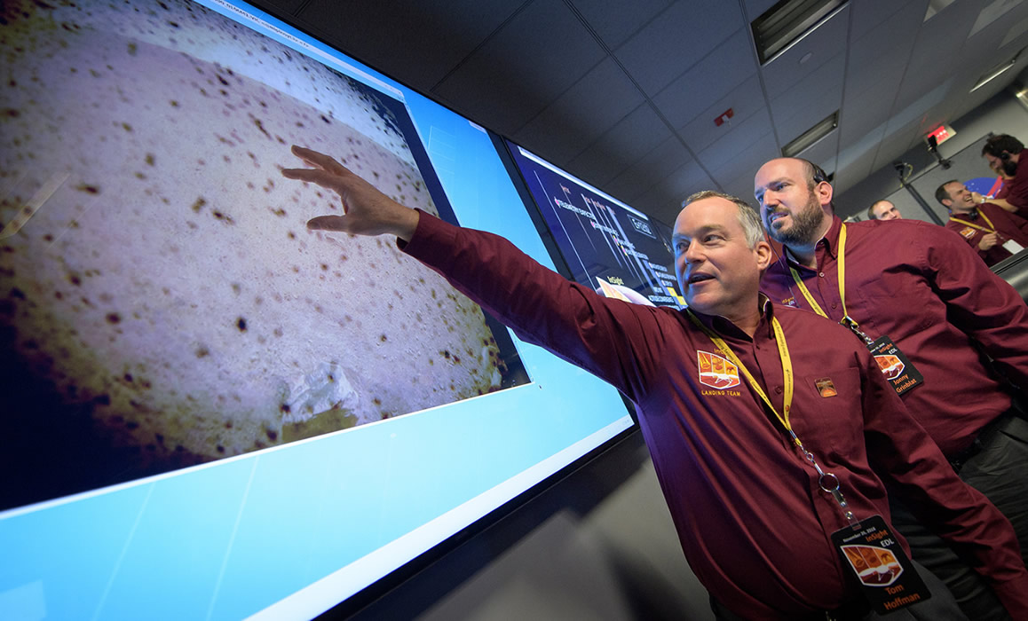 Primera Imagen de InSight desde Marte vista en JPL