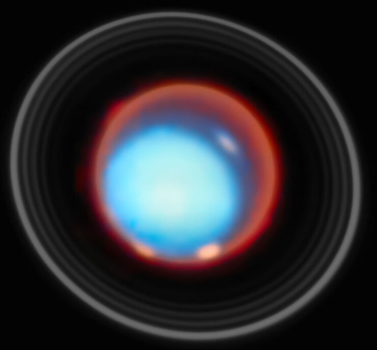 Webb Cartografía la Misteriosa Atmósfera Superior de Urano
