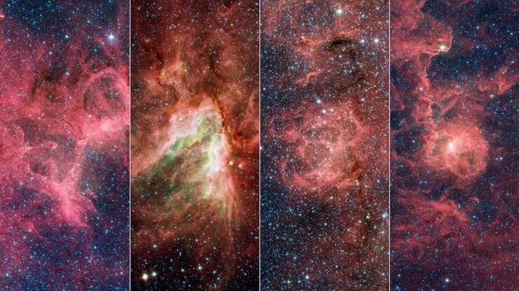 Las nebulosas del Águila, Omega, Trífida y Laguna