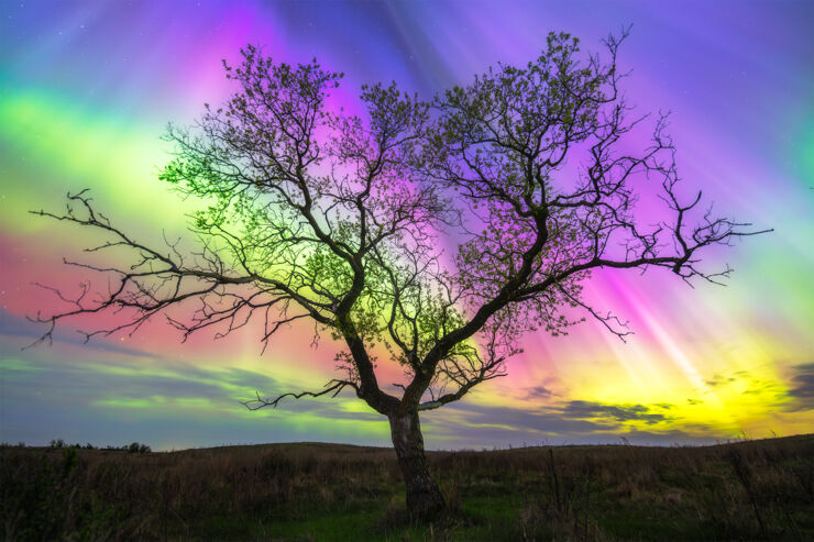 Una Bellísima y Colorida Aurora