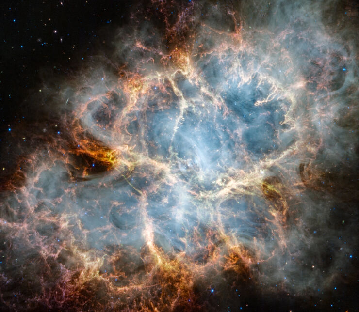 La Nebulosa del Cangrejo Vista Bajo una Nueva Luz por Webb