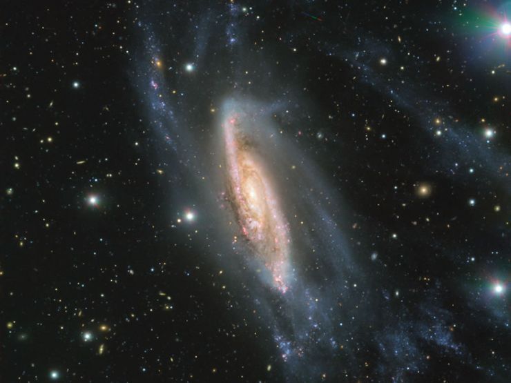 Observando los Impresionantes Detalles de la Galaxia Espiral NGC 3981