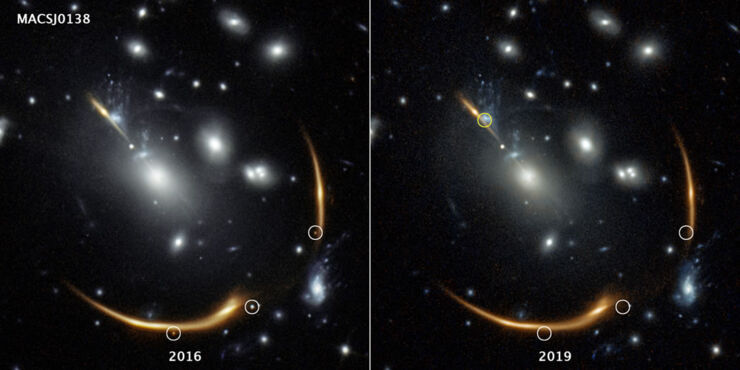 Pronostican la Reaparición de la Explosión de una Supernova en 2037