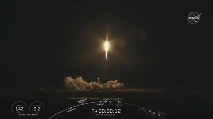 NASA y SpaceX Lanzan con Éxito el Vuelo de Prueba de la Cápsula de Tripulación Dragón