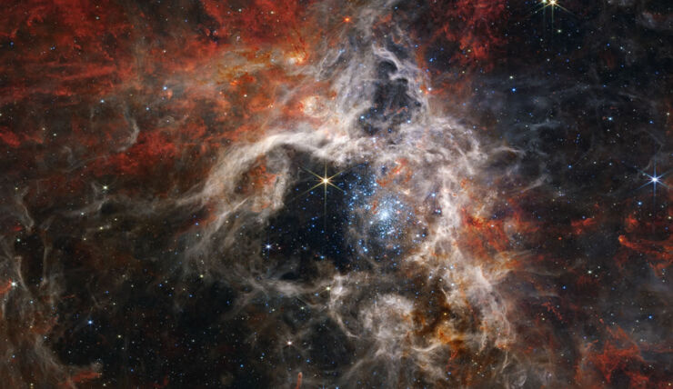 Espectacular Imagen de la Nebulosa de la Tarántula Captada por Webb