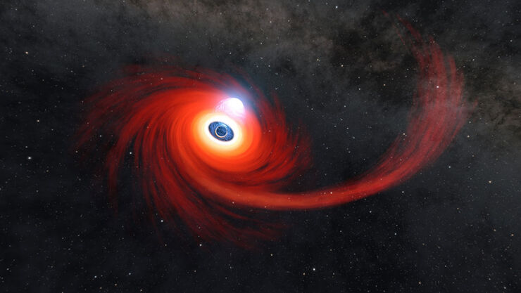 La NASA Observa un Agujero Negro Devorando una Estrella