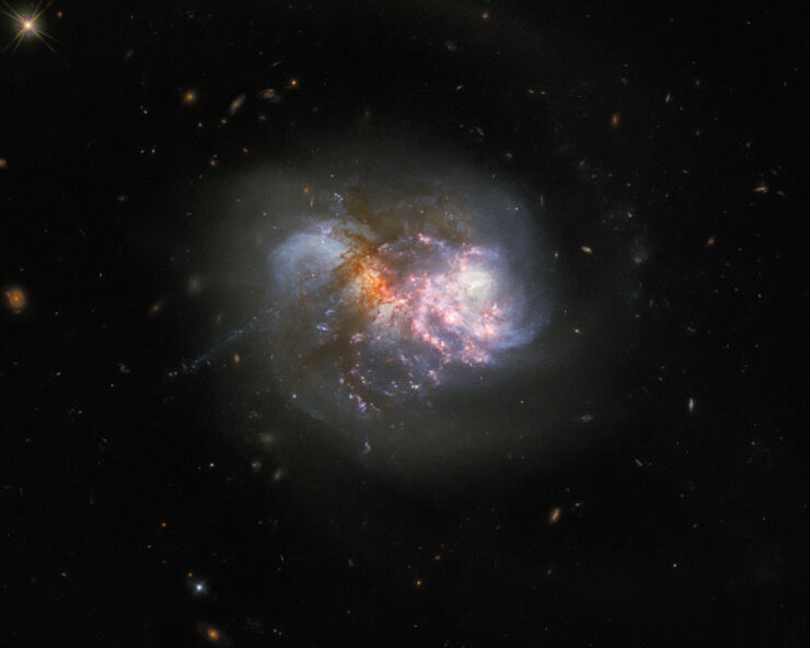 El Hubble Observa un Dúo Dinámico Deslumbrante