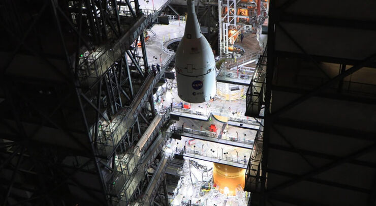 Comienza el Proceso de Integración del Cohete SLS y la Nave Espacial Orión