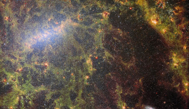 Webb Observa la Formación de Estrellas en la Galaxia NGC 5068