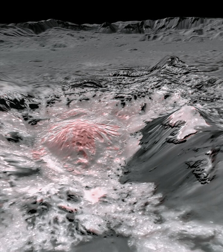 Las Áreas Brillantes en Ceres Provienen del Agua Salada Bajo su Superficie