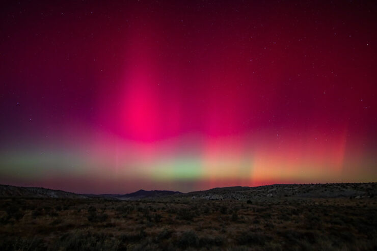 Aurora desde Nuevo Mexico