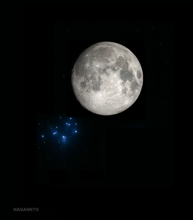 Esta Noche Podremos Observar una Conjunción de la Luna y las Pléyades