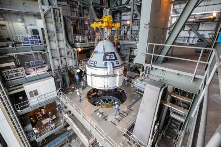 La nave espacial CST-100 Starliner de Boeing Fue Instalada Sobre un Atlas V