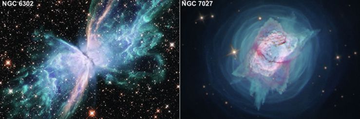 El Hubble Proporciona una Nueva Visión de Dos Nebulosas Planetarias