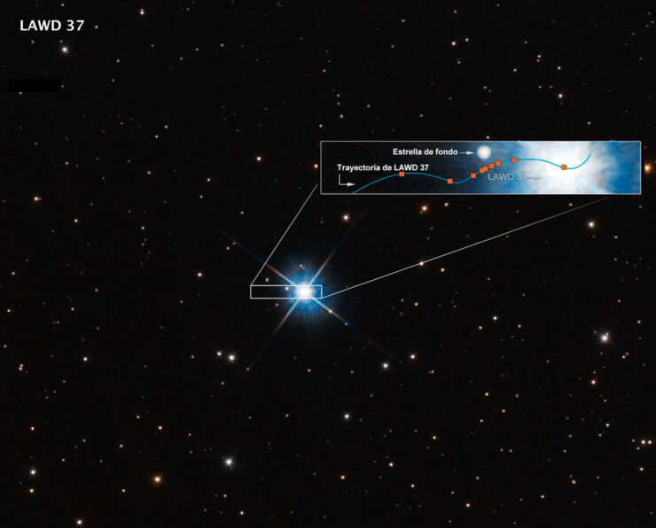 Por Primera Vez, el Hubble Mide Directamente la Masa de una Enana Blanca Solitaria
