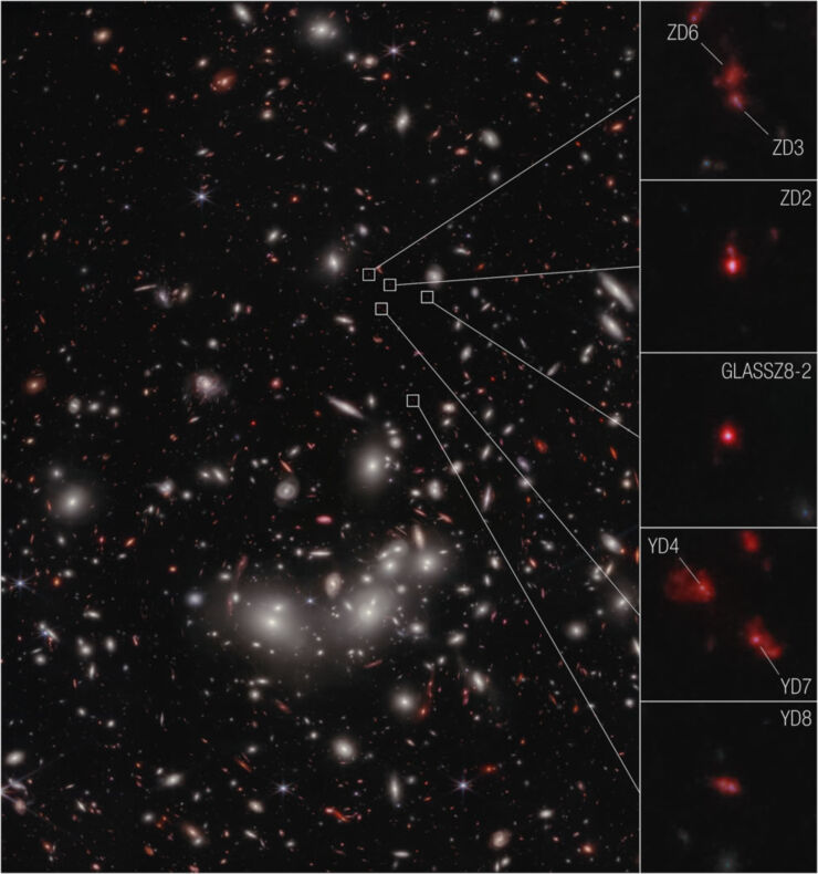 Webb Revela el Origen del Universo Temprano en un Cúmulo de Galaxias ::  NASANET