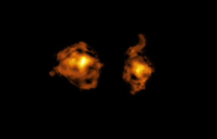 Dos Galaxias Colisionan en una Violenta Batalla Observada por Astrónomos