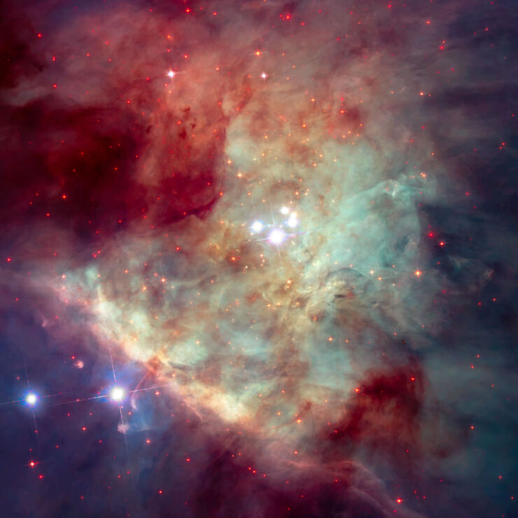 Webb Estudiará cómo Influyen en su Entorno las Explosiones de Radiación de Estrellas Masivas