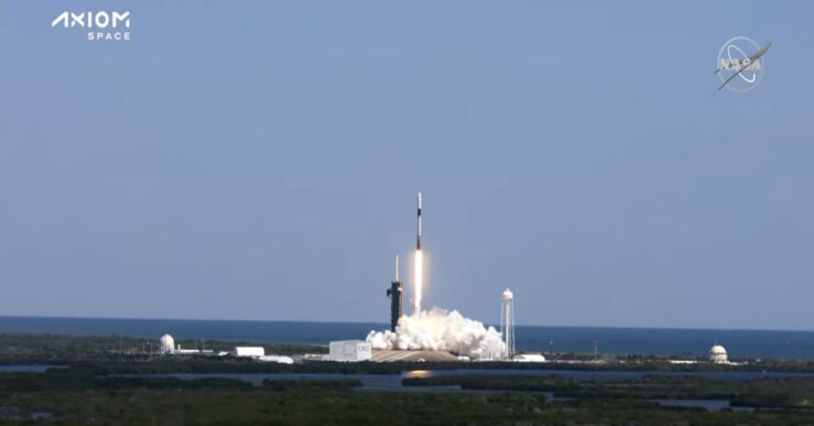Lanzada con Éxito la Misión AX-1, la Primera Misión Privada a la ISS