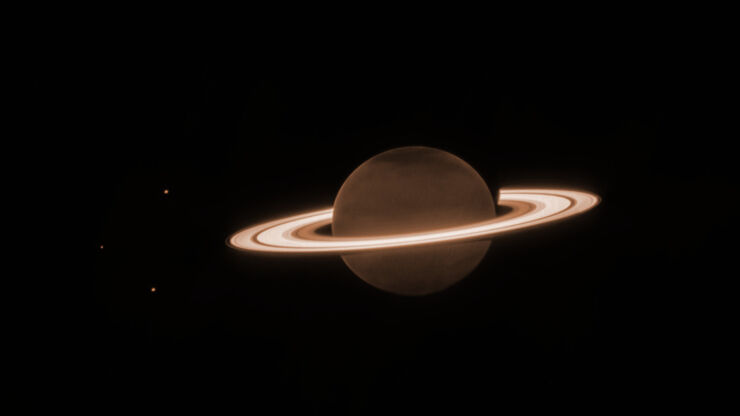 Espectacular Imagen de los Anillos de Saturno Brillando en Esta Imagen de Webb
