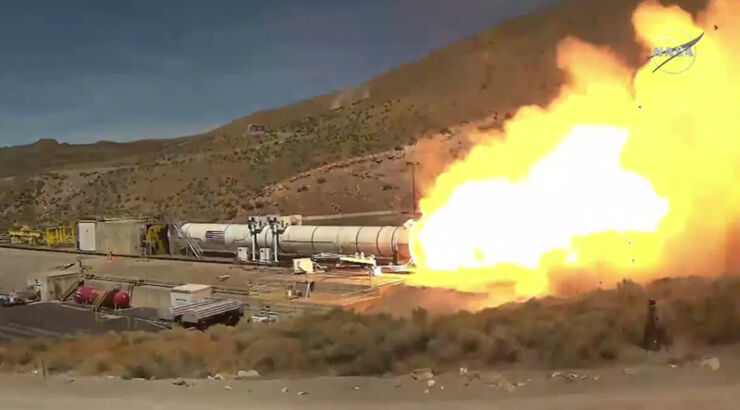 La NASA Realiza una Prueba del Cohete SLS Para Futuras Misiones Artemisa