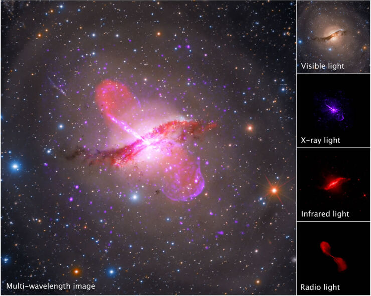 El núcleo polvoriento de Centaurus A 