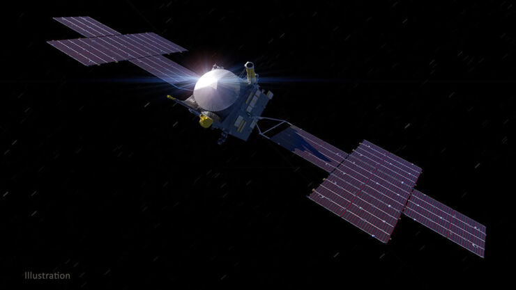 Concepto artístico de la nave espacial Psyche