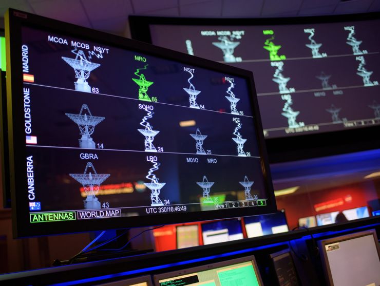Primera señal que se recibió en el MDSCC España desde la nave InSight, en Marte Primera señal que se recibió en el MDSCC España desde la nave InSight, en Marte