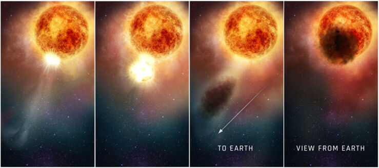 El Hubble Descubre que la Misteriosa Atenuación de Betelgeuse se Debe a un Estallido Traumático