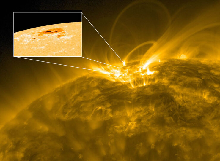 Una Mancha Solar Activa Emerge y Podría Intensificar la Actividad Solar