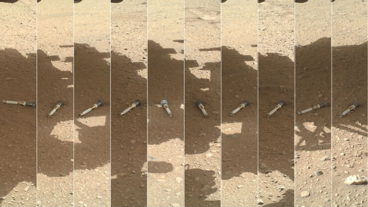 Los tubos de muestra depositados por el rover Perseverance 