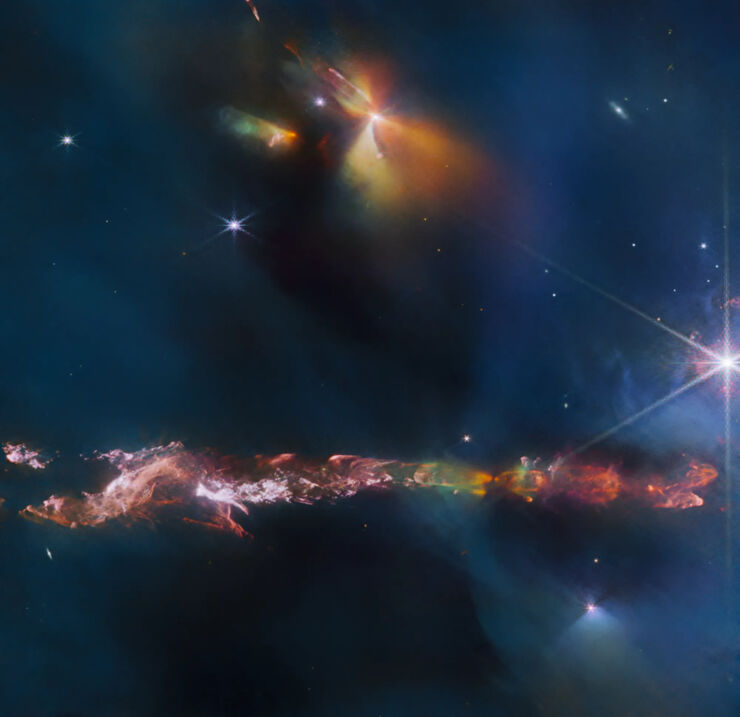 Webb Observa Una Protoestrella Prominente en Perseo