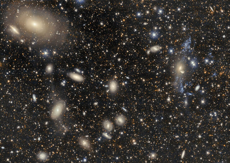 Abell 3574: Un Cúmulo de Galaxias en Interacción