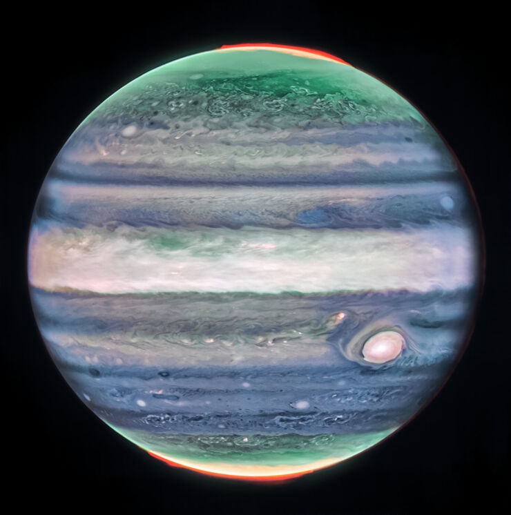 Webb descubre una nueva característica de la atmósfera de Júpiter