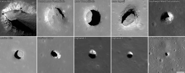 Nuevas Pruebas Recabadas con la Nave LRO Sugiernes una Red de Cuevas en la Luna