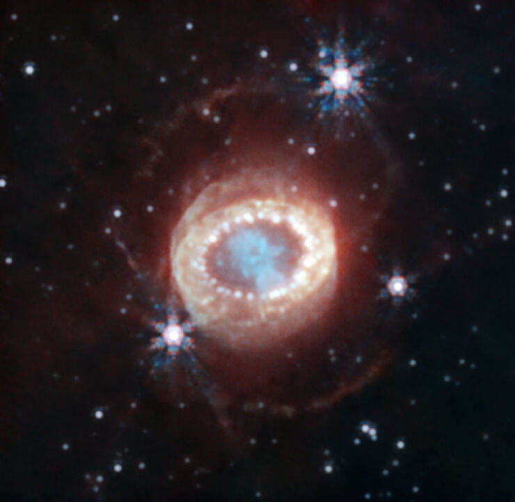 Webb Revela Nuevas Estructuras Dentro de una Supernova Icónica