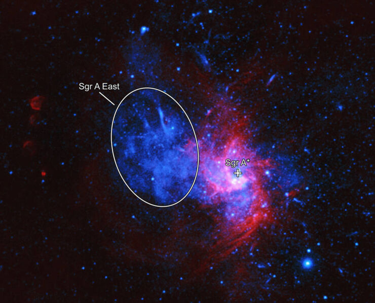Descubren los Restos de una Rara Explosión en el Centro de la Vía Láctea
