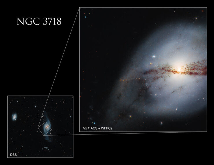 El Telescopio Espacial Hubble Observa una Espiral Retorcida