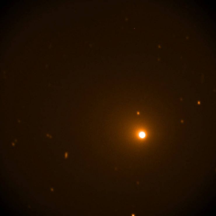Imagen del cometa 46P/Wirtanen captada por SOFIA