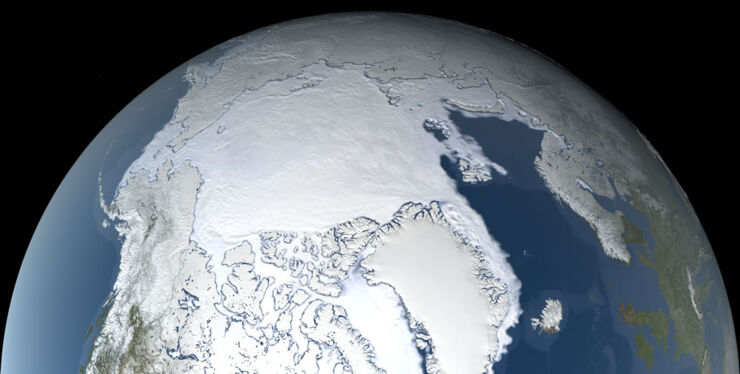 El Hielo Marino del Ártico en Invierno de 2021 Ocupa el Séptimo Lugar más Bajo Registrado