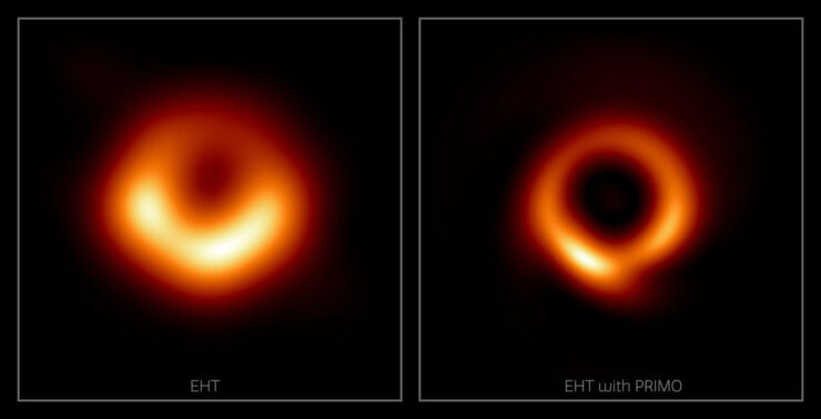 Científicos Logran Mejorar la Nitidez de la Primera Imagen de un Agujero Negro