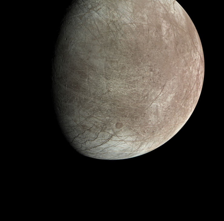La luna Europa de Júpiter