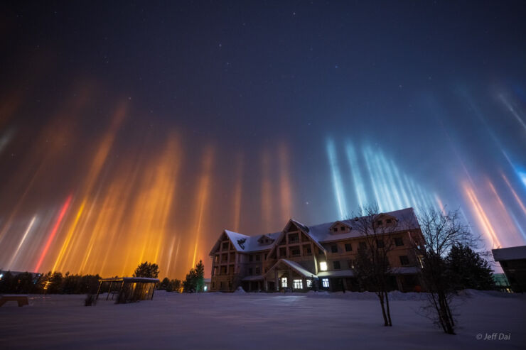Espectaculares Pilares de Luz en el Cielo