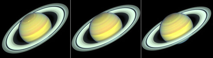 El Hubble Observa los Cambios de Estaciones en Saturno